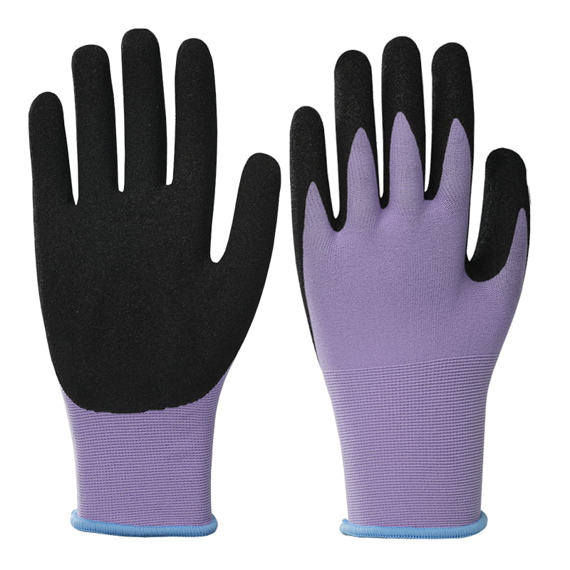 18 Guage Nitrile Nylon Gardening Gloves