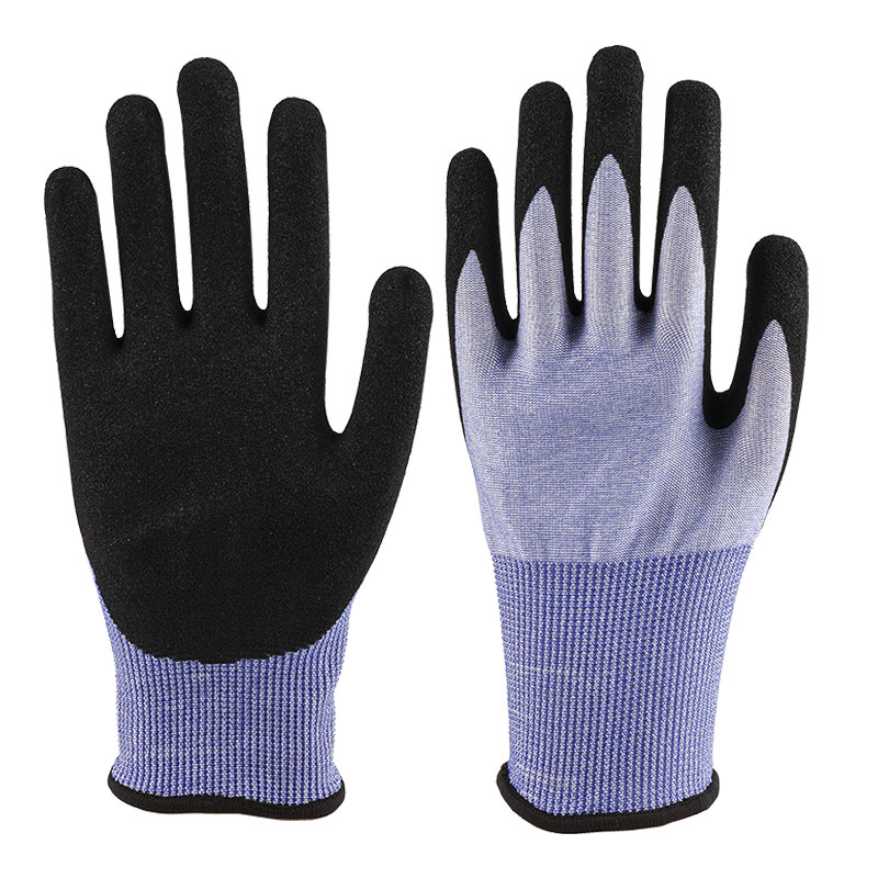 18 Guage Nitrile Gloves A5 Anti Cutting+Immersion Nitrile Frosted Adhesive